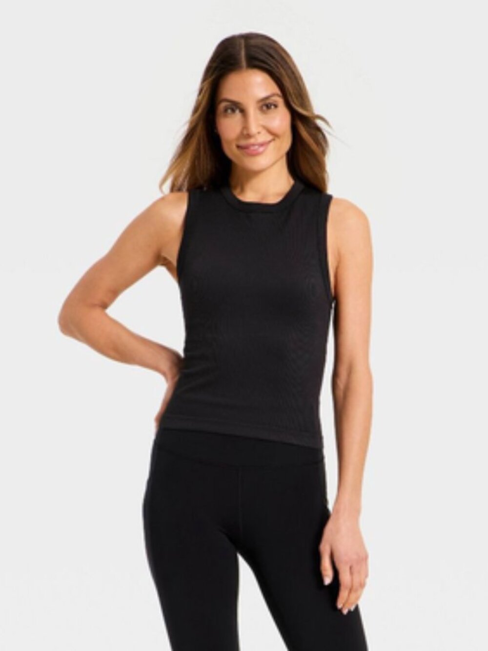 Women's Seamless Support Tank Top - All In Motion Black S